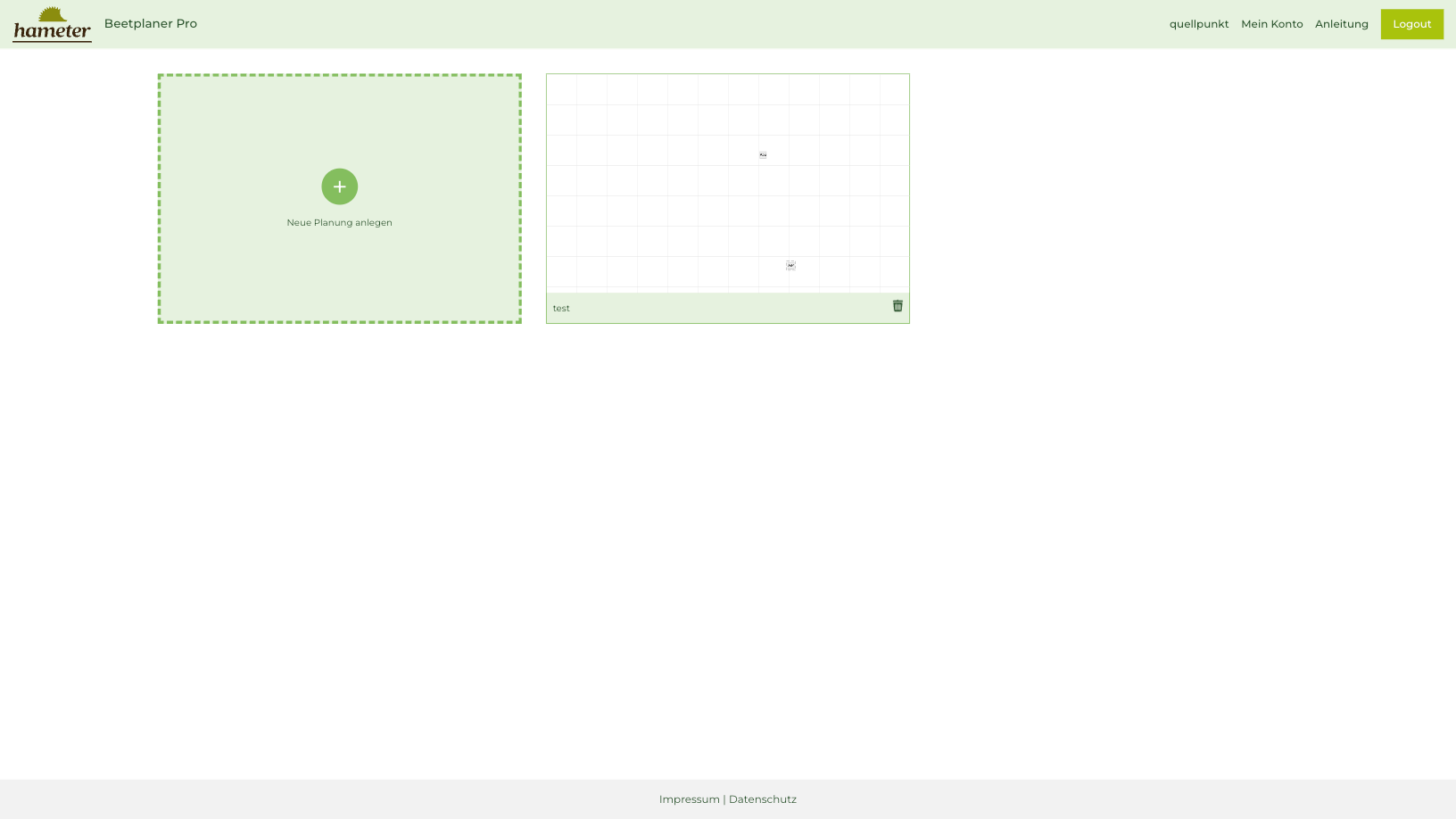 Beetplaner Pro Übersicht