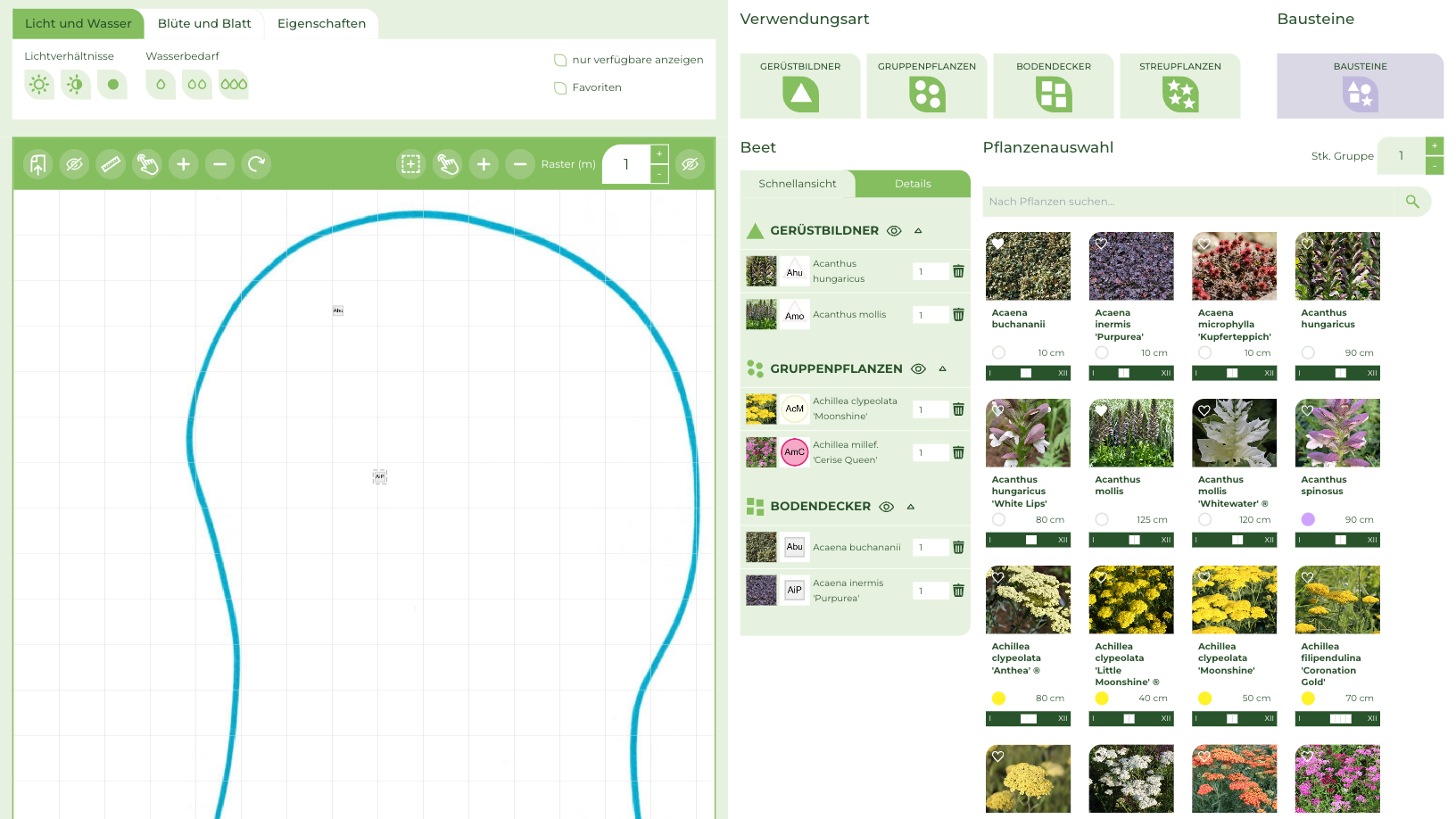 Beetplaner Pro Planung